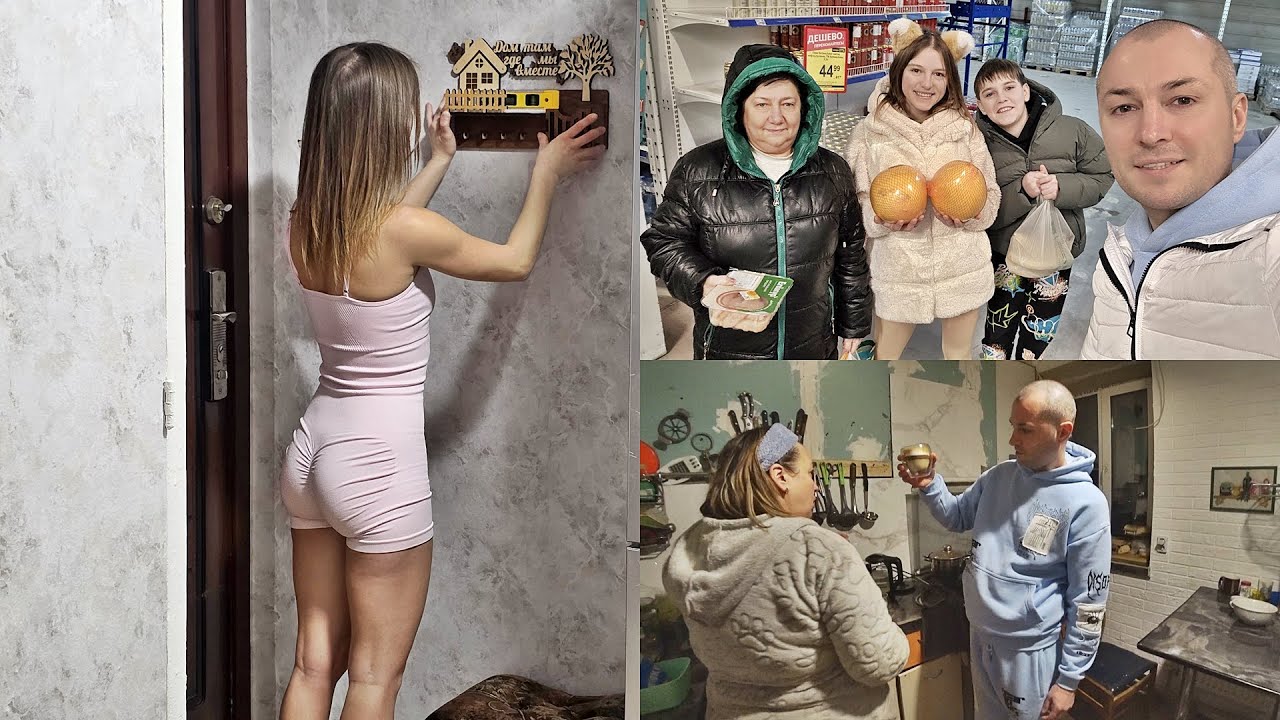 Ледяной дождь. Наведались к Марине и Маше. Результат в прихожей