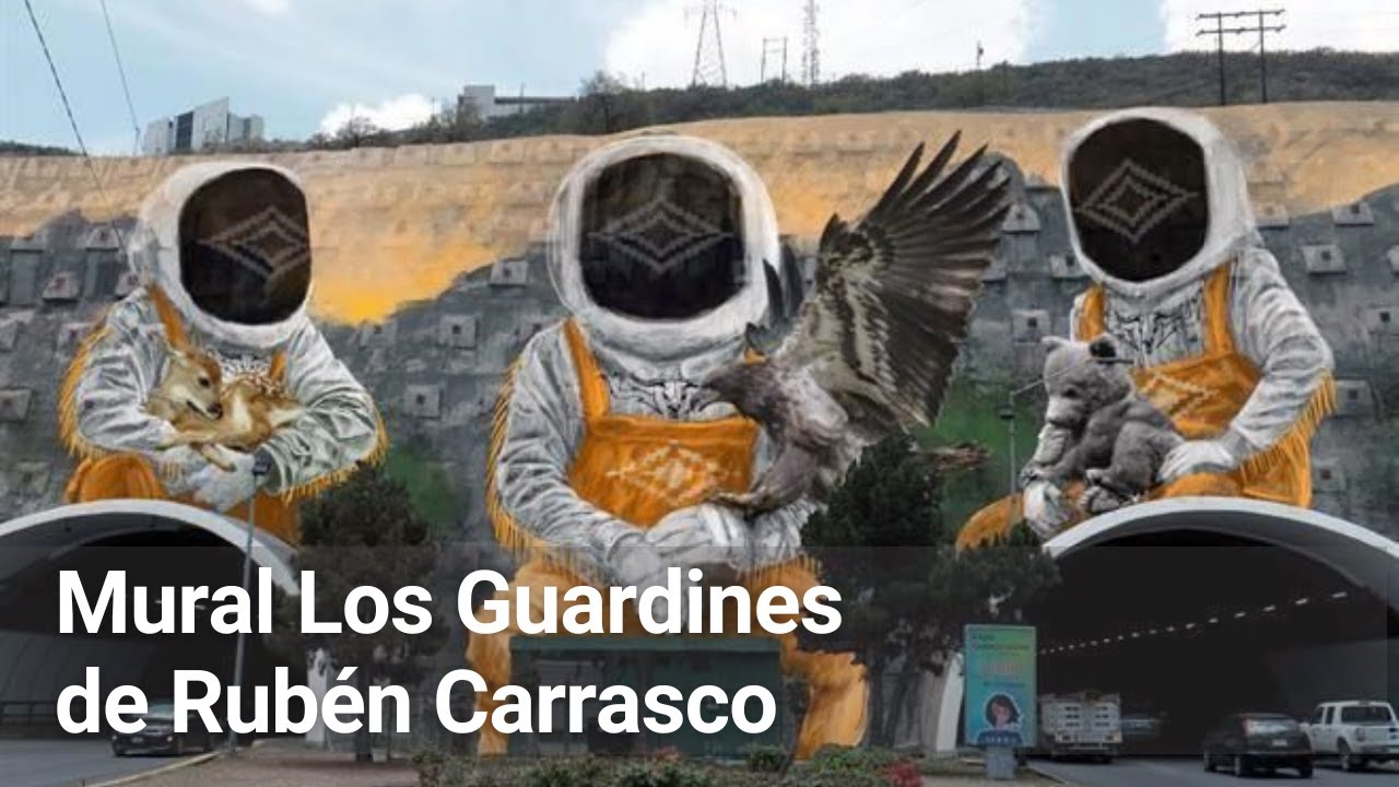 Rubén Carrasco inicia el nuevo mural del túnel de Loma Larga | Monterrey