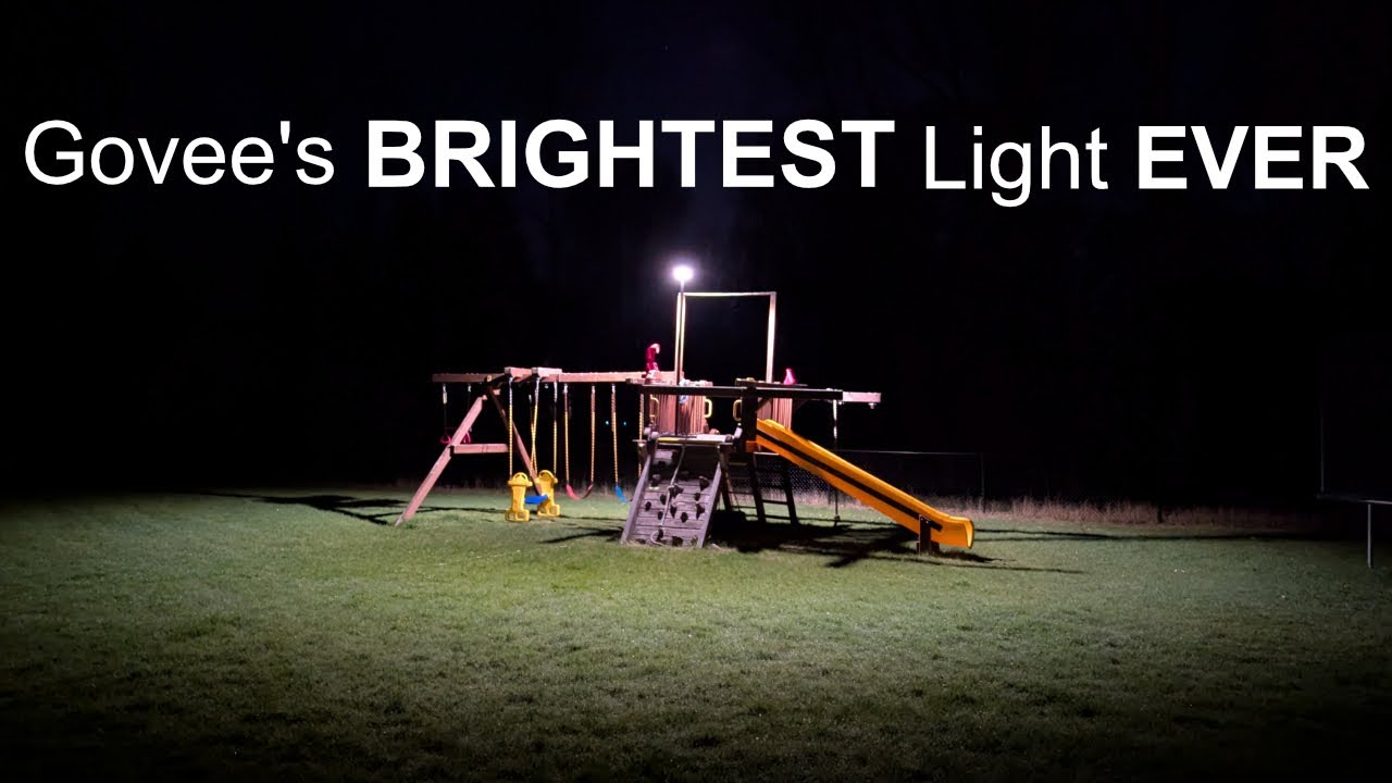 Govee's BRIGHTEST Light Ever! All new 8ft. Outdoor Lamp Post + New Outdoor Wall Light