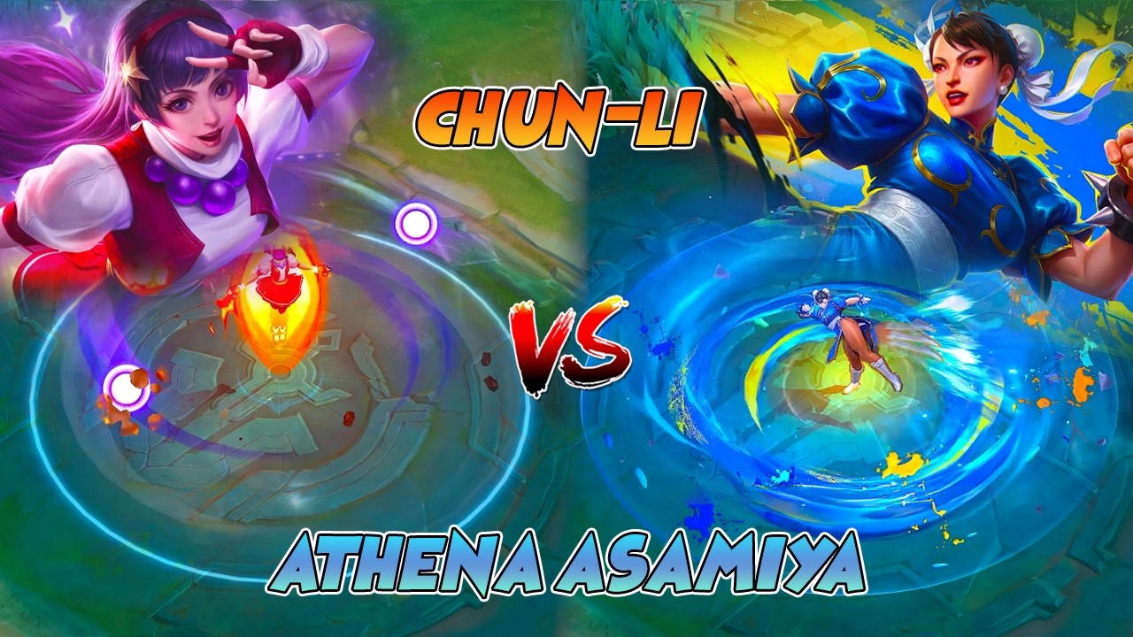 Guinevere Chun-Li VS Athena Asamiya Skin Comparison