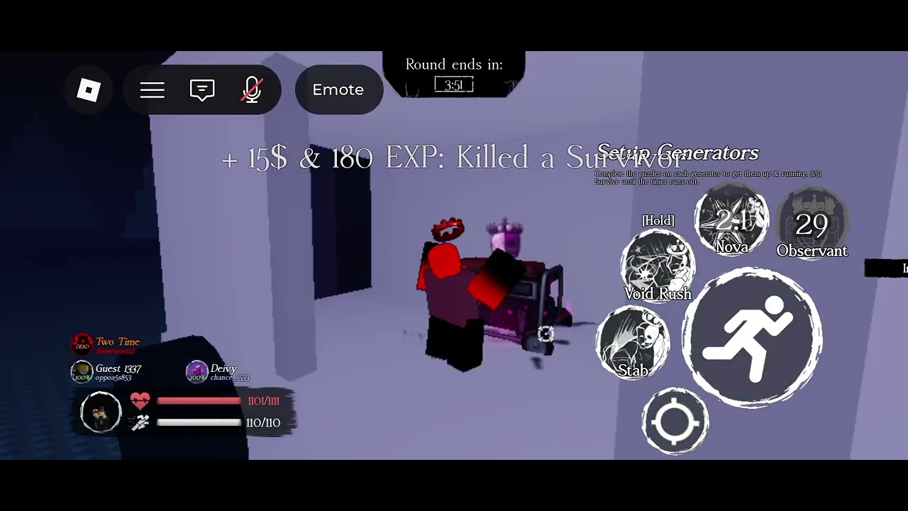Forsaken sandbox update(2 killers vs 16 survivors)