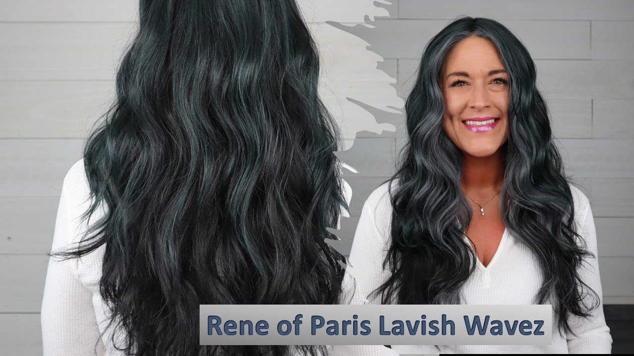 Rene of Paris Lavish Wavez in Cosmic Teal | Fun LONG fashion wig from the Muse Collection