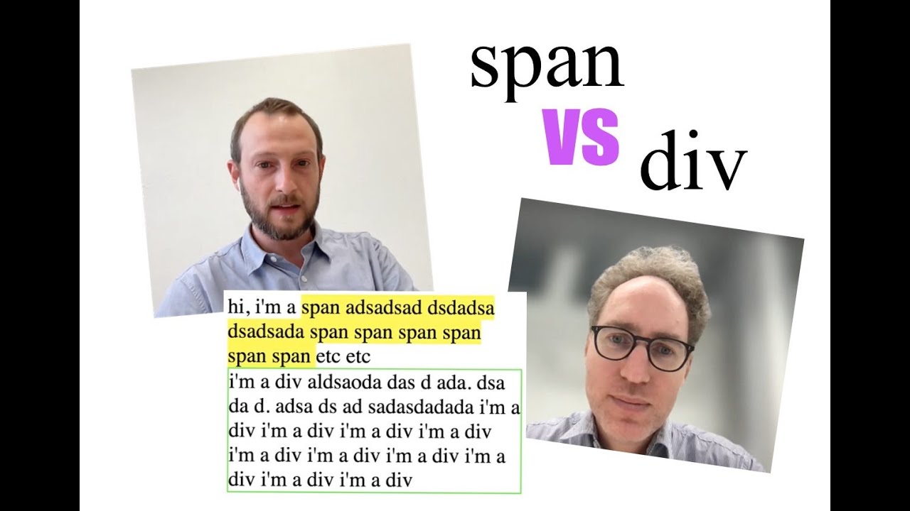 Debug TV S01E02 : SPAN et DIV