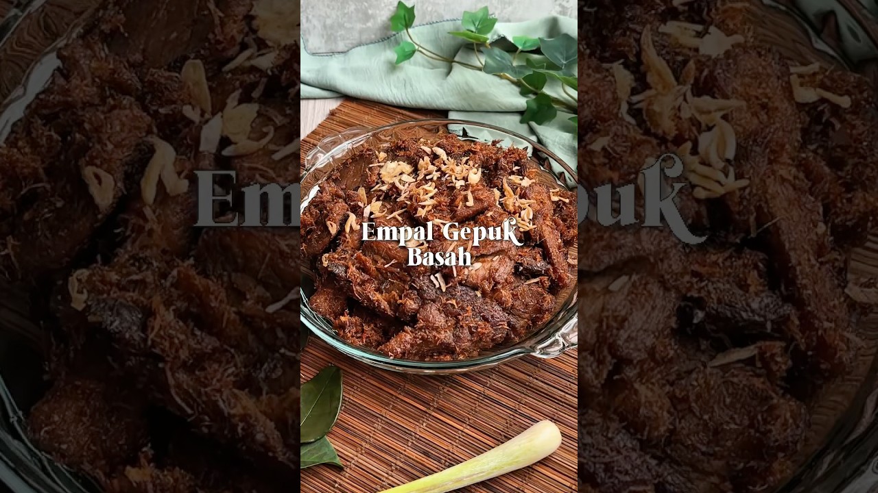 Empal Gepuk Basah khas Sunda lengkap dengan sambal terasi nya!🤤 #resepempal #empalgepuk