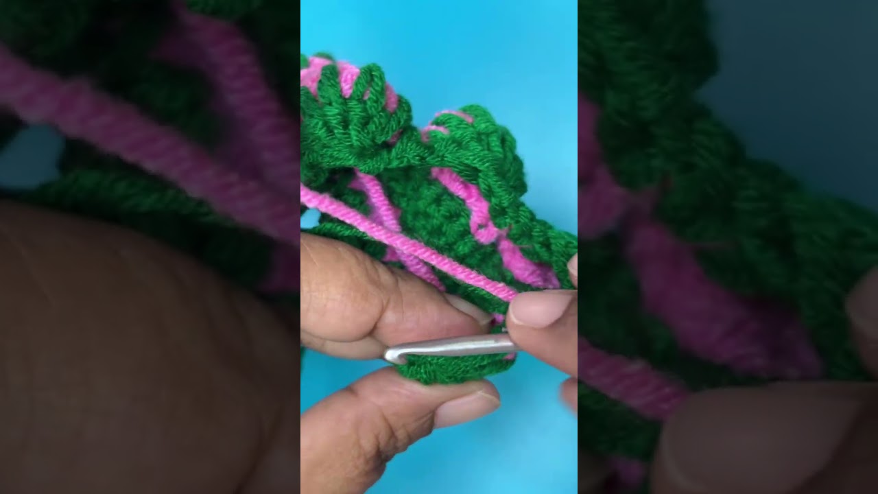 Easy crochet pouch tutorial for beginners #crochet #handmade #strawberrystitch #crocheting