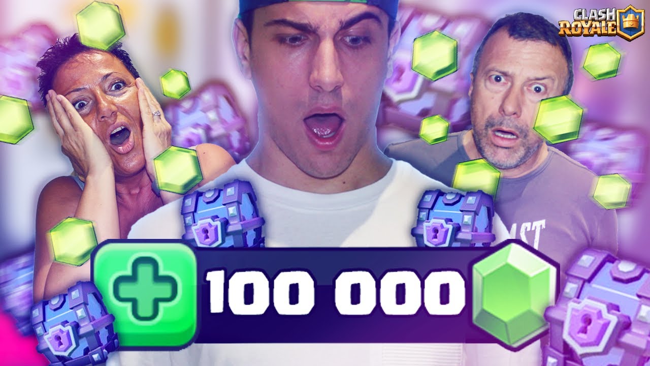 CHEST OPENING da 100.000 GEMME in FAMIGLIA!!! Clash Royale ITA!