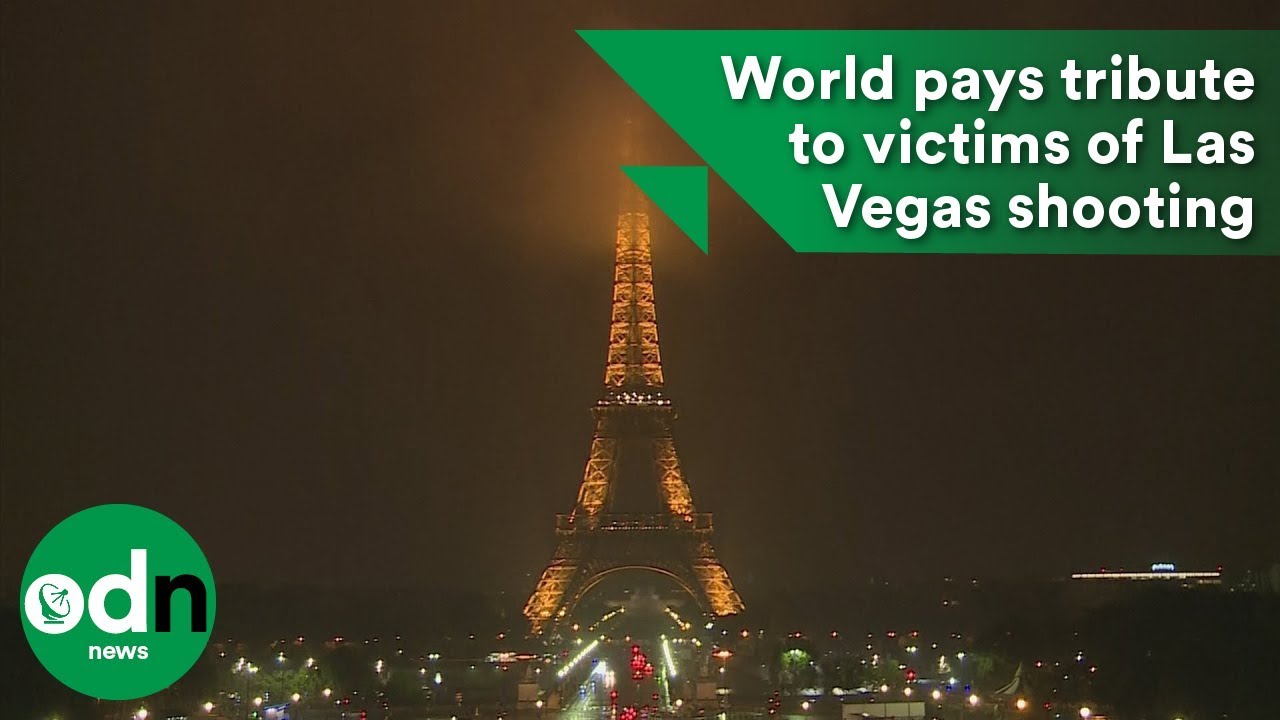 World pays tribute to victims of Las Vegas shooting