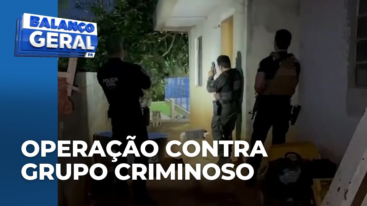 Polícia faz operação contra grupo criminoso envolvido no tráfico de drogas