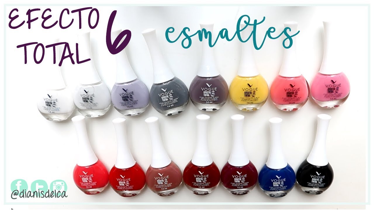 Esmaltes VOGUE Efecto total 6 | Reseña #SOYVOGUERA