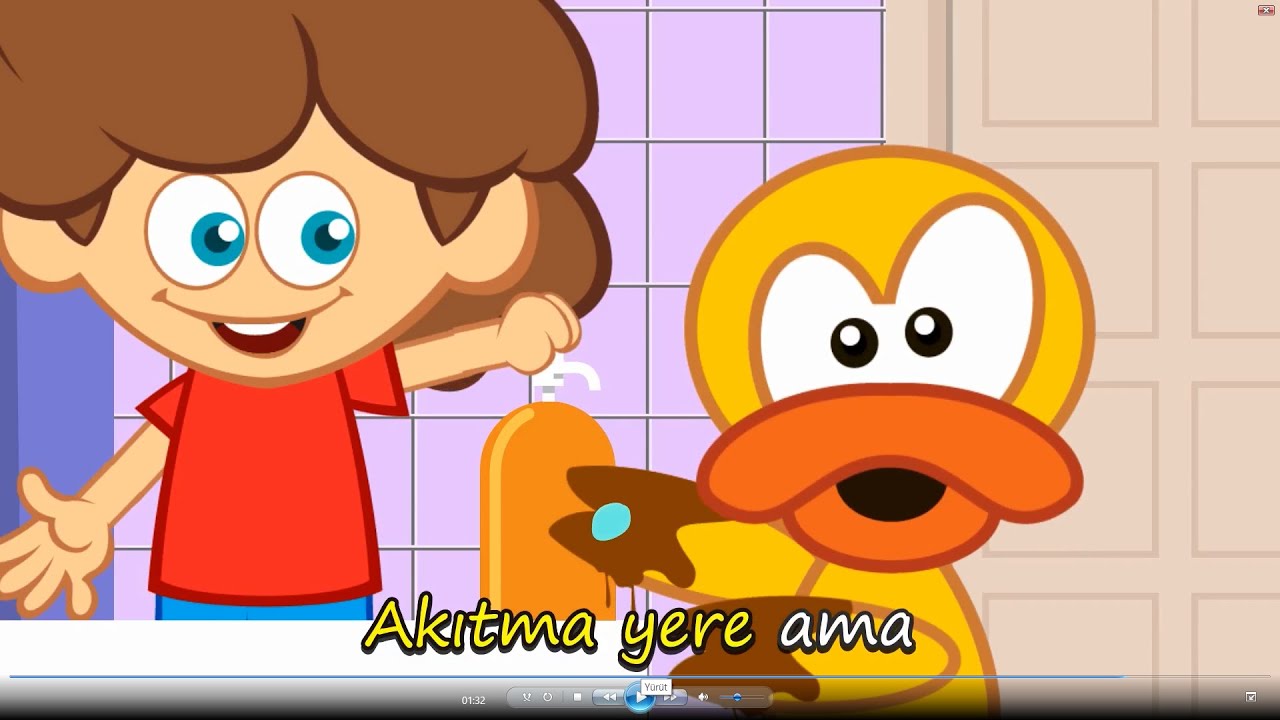 Washy Washy / Lave tes mains - Cours Vite aux toilettes - comptine &eacute;ducative en anglais