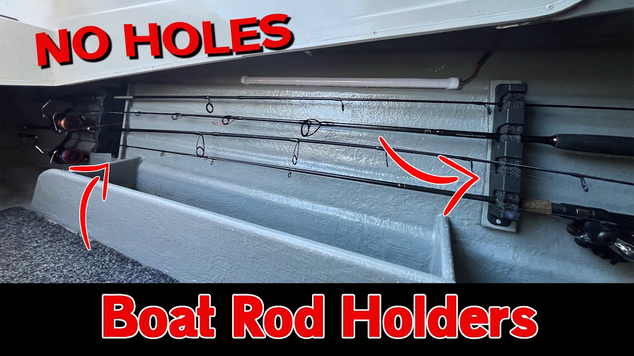 How to Install ROD HOLDERS on Boat / NO HOLES | Ep 79