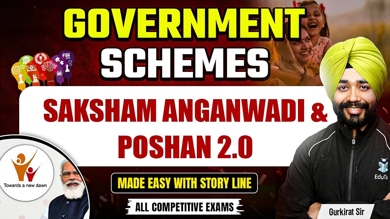 Saksham Anganwadi & Poshan 2.0 | Government Schemes for Competitive Exams | Banking Current Affairs