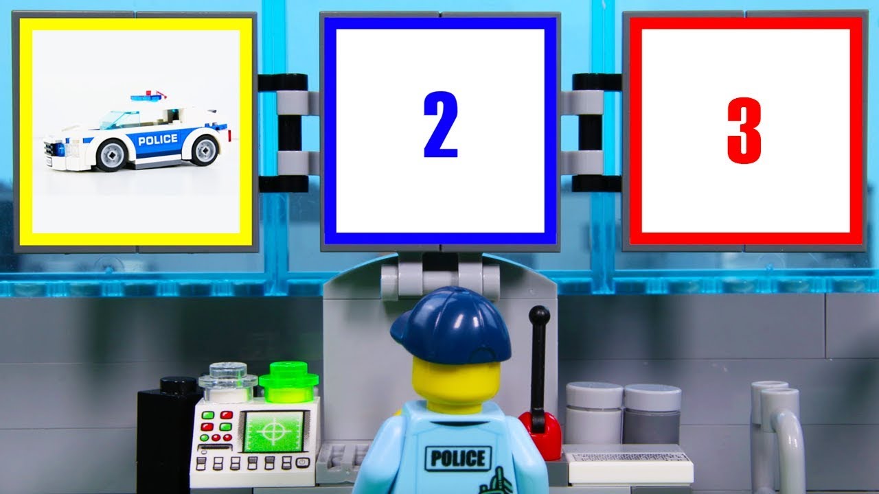 LEGO Police Experimental Car, Construction Steamroller STOP MOTION LEGO Cars & Trucks | Billy Bricks