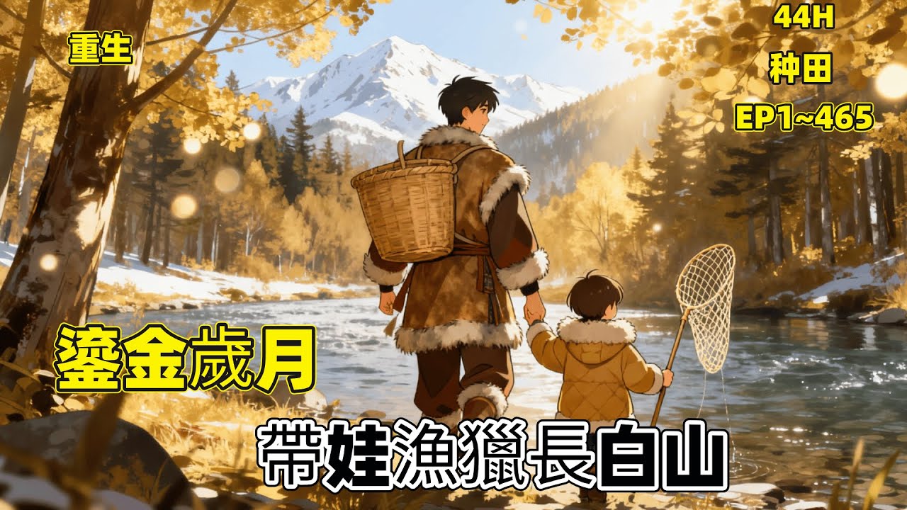 【鎏金歲月：帶娃漁獵長白山】張花城重生 1965 年暴風雪夜，救下險些喪命的妻女。他憑特種兵經驗捕海鮮、鬥混混謀生計，幫鄰居鐵柱，阻止妹妹嫁渣男，一步步改善家境，在寒冬裏爲家人撐起安穩生活。