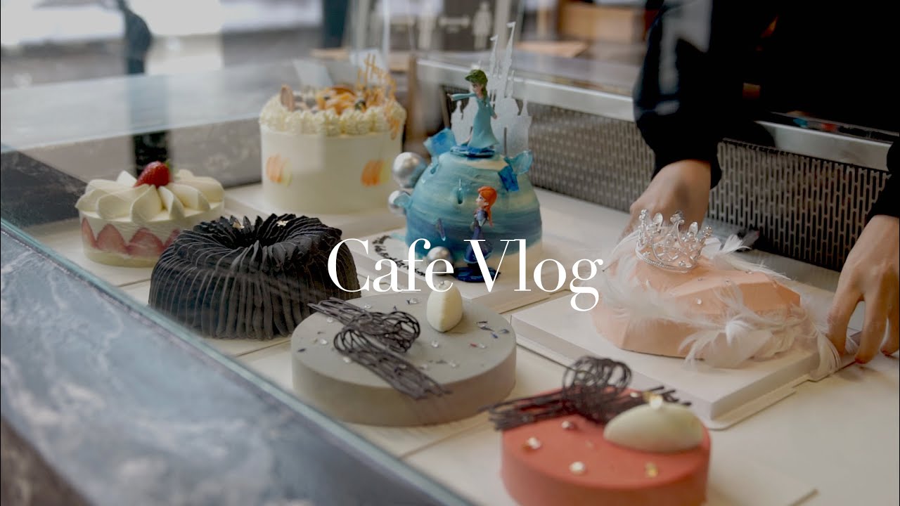 CAFE/BAKERY VLOG Vo.8 | Snow Day Making Custom Cakes | Cake Coffee Shop Daily Routine | 多伦多蛋糕店日常
