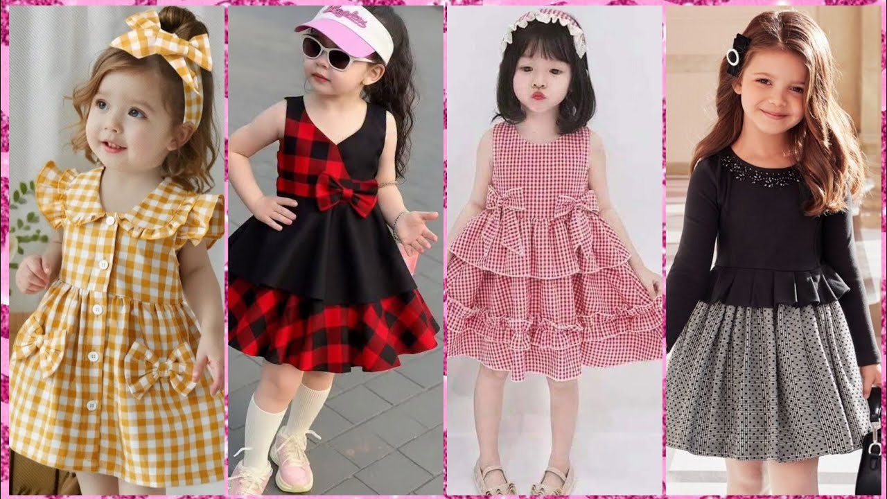Stylish Check Frock Designs for Baby Girls 2026/Cozy Winter Outfit Ideas/Trendy Frock for Baby Girls