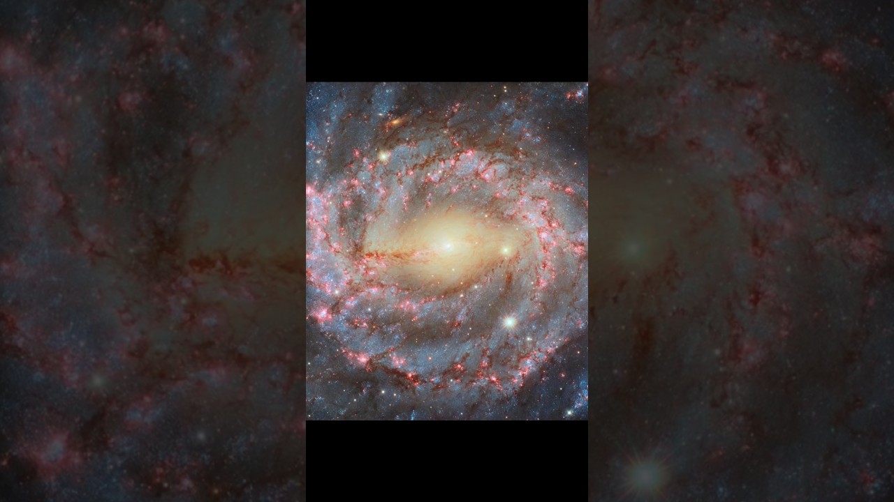 NGC 5643, A Grand Spiral with Glowing Core, #shorts