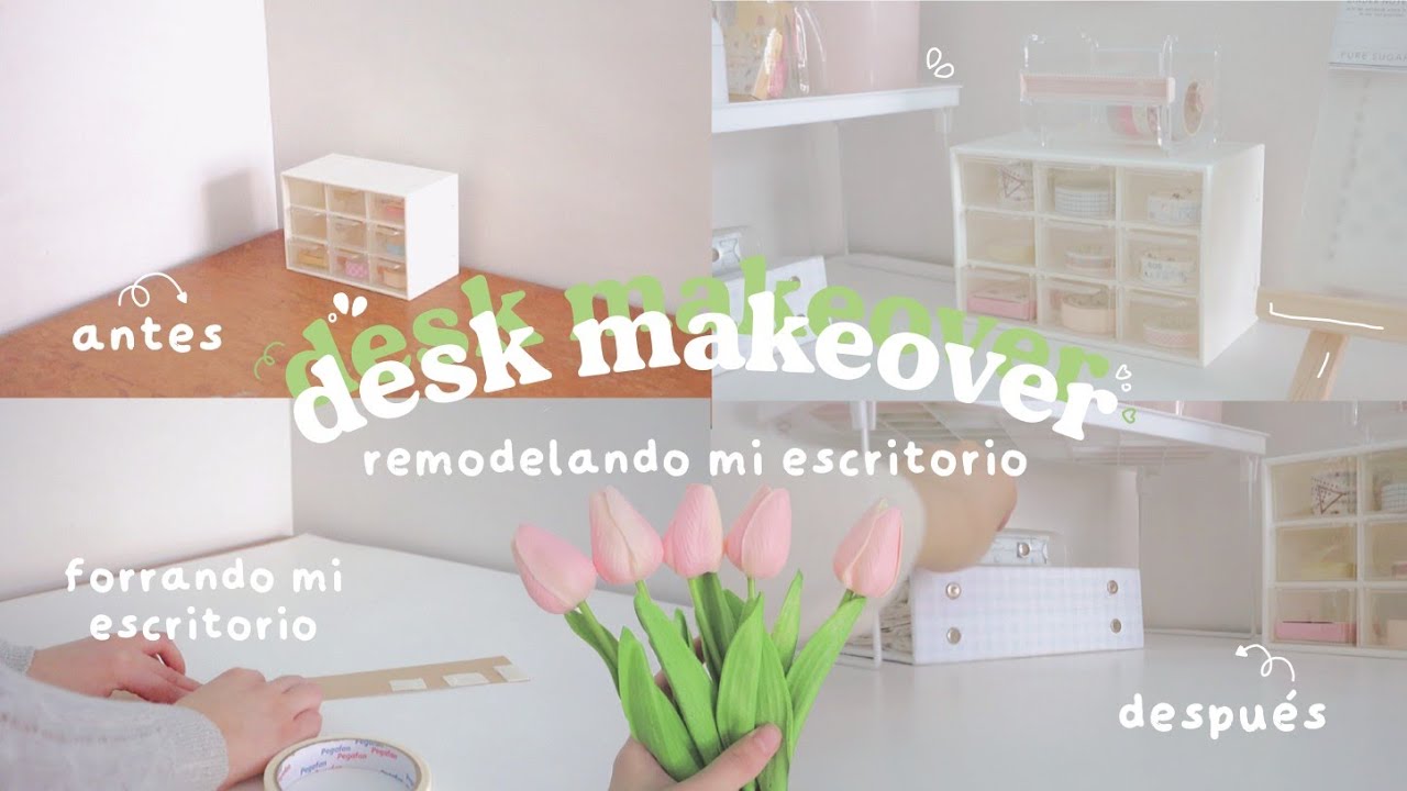 Desk makeover: convirtiendo una mesita normal en un escritorio