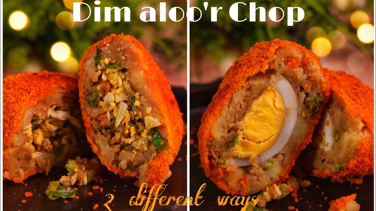DIM ALOOR Chop - 2 Ways || ডিম আলুর চপ || #snacks