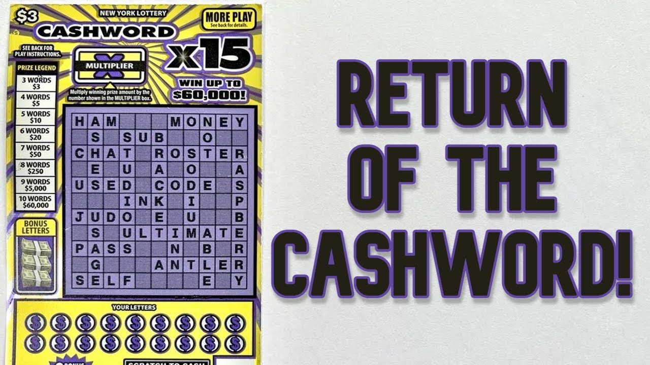 The CASHWORD Returns!! Playing More of the CASHWORD X15 Scratch Off from the New York State Lottery!