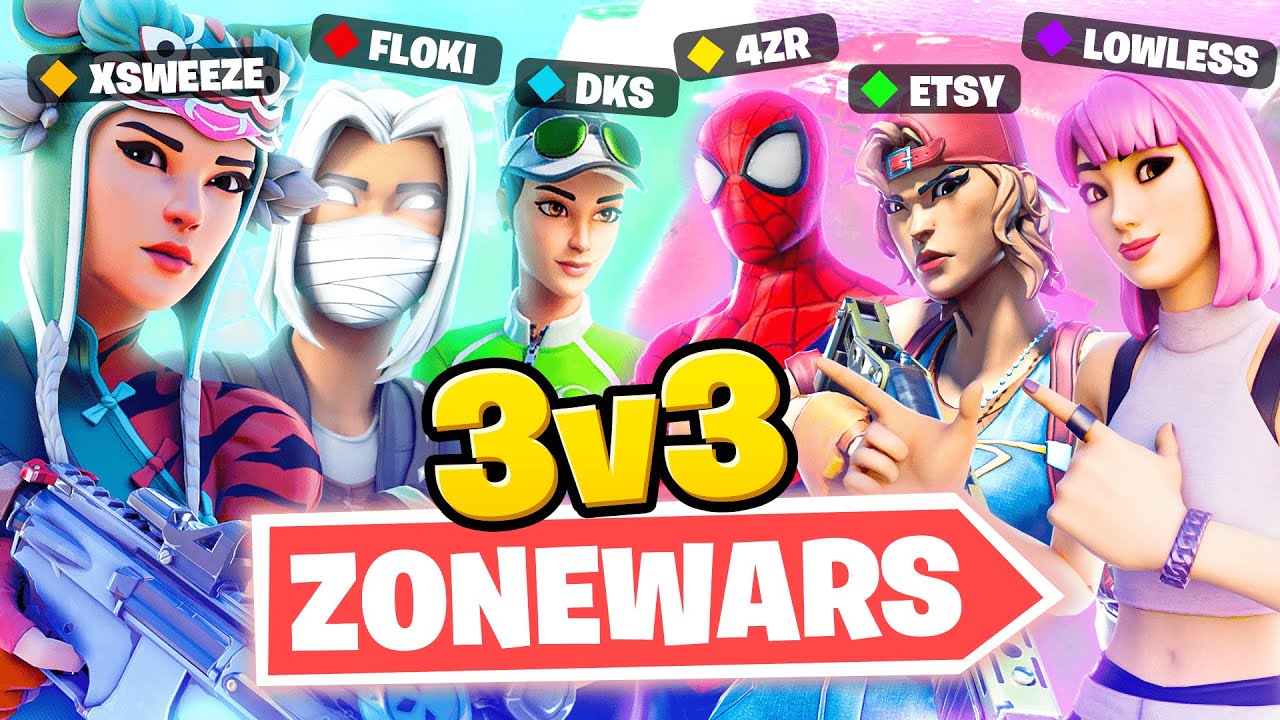 🏆 QUI sera le MEILLEUR TRIO de JOUEURS PROS ?! - 3V3 ZONE WARS 🇫🇷