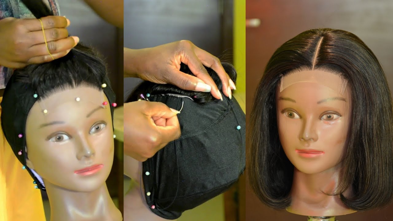 How-to Sew A Closure On A Wig Cap For Beginners | Vivian Beauty and Style