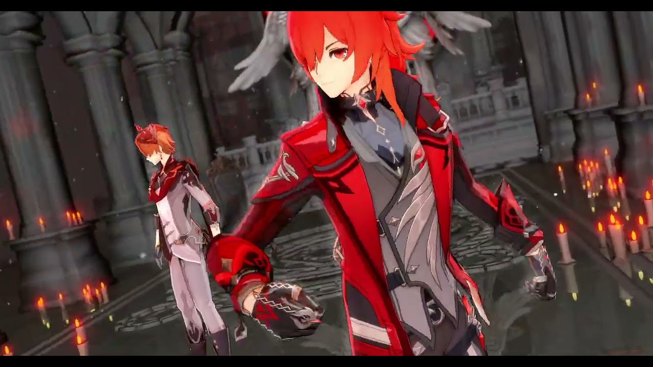 【Genshin Impact MMD: Zhongli x Diluc x Tartaglia】Ifuudoudou / 威風堂々/ Pomp and Circumstance
