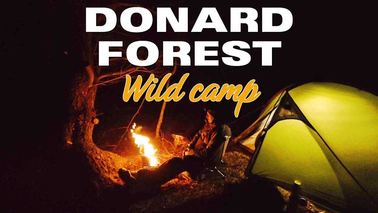 Last minute wild camp.  Donard forest, Newcastle Co.Down