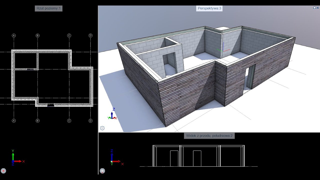 Allplan - Style ścian, aktualizacja ścian