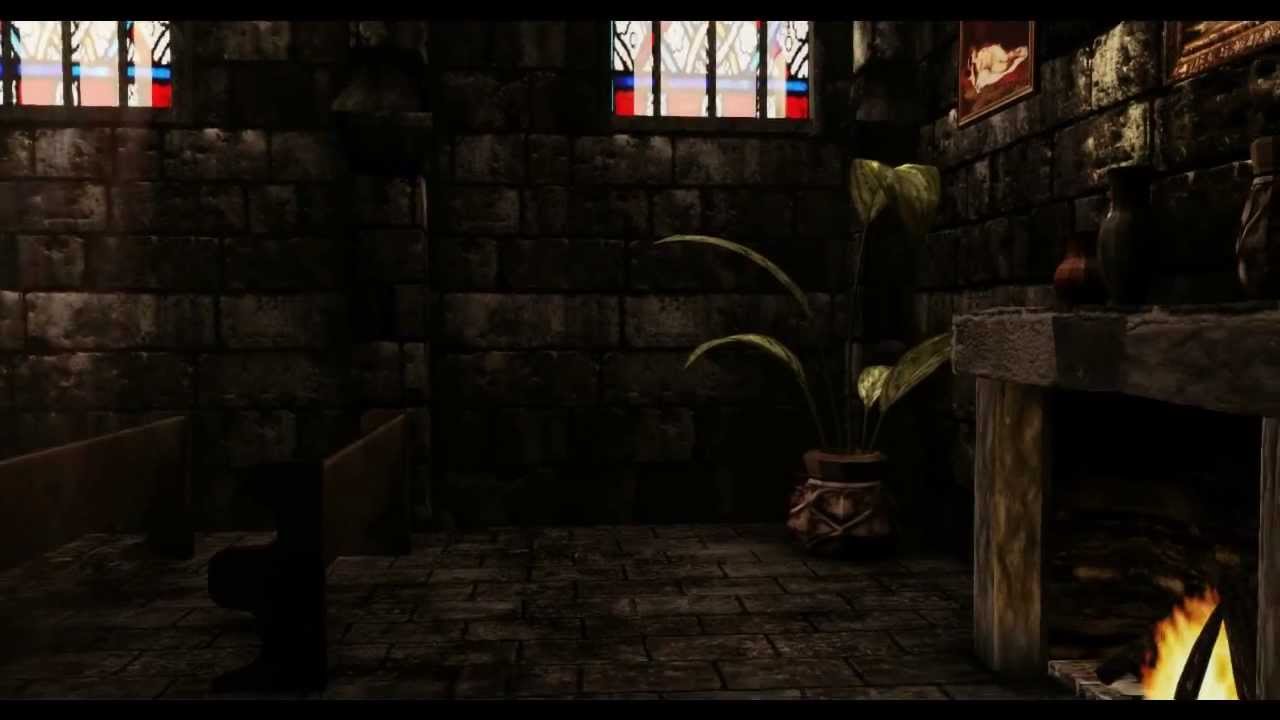 UDK Fantasy Courtyard and Ancient Caves (my first work and scene)