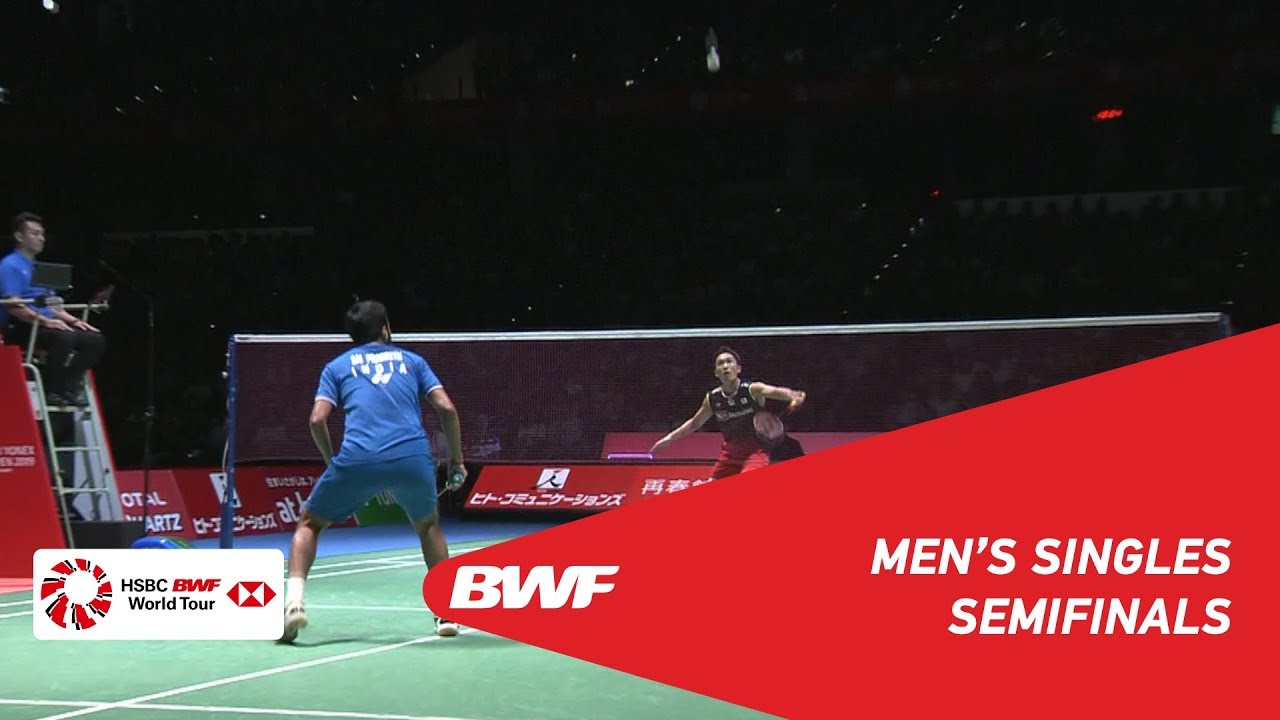 SF | MS | Kento MOMOTA (JPN) [1] vs. SAI PRANEETH B. (IND) | BWF 2019