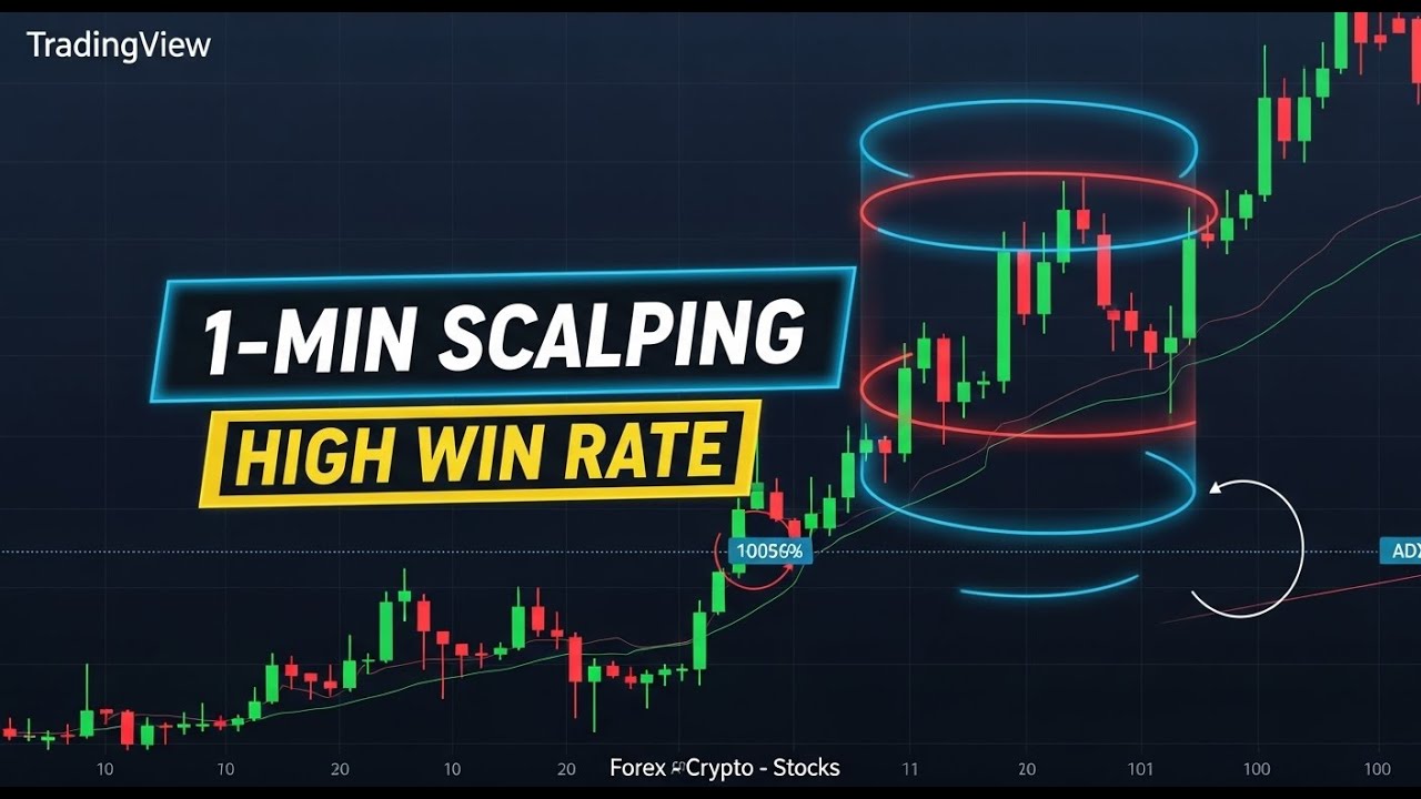 1-Minute Scalping Strategy: ADX & Keltner Channels (High Win Rate!)