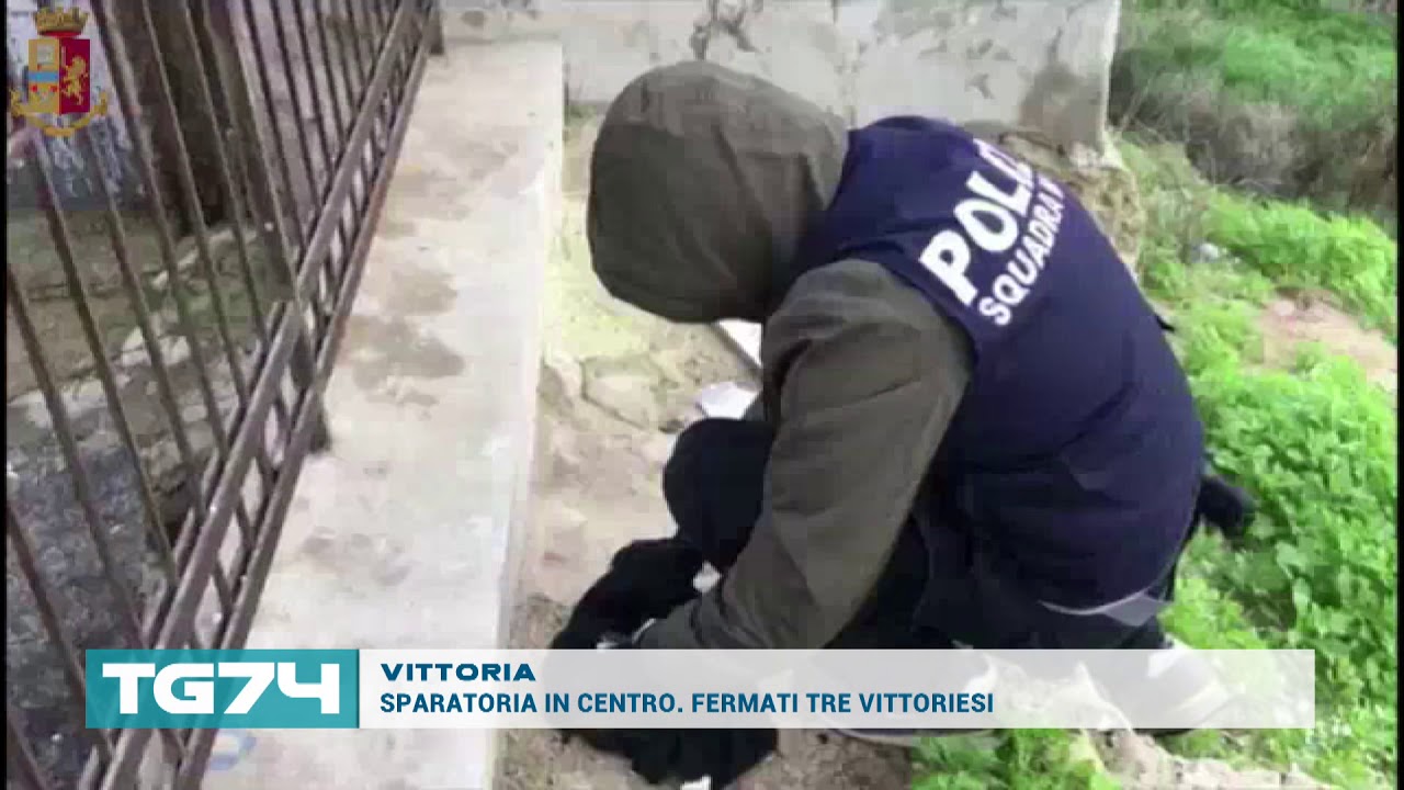 VITTORIA   SPARATORIA IN CENTRO  FERMATI TRE VITTORIESI