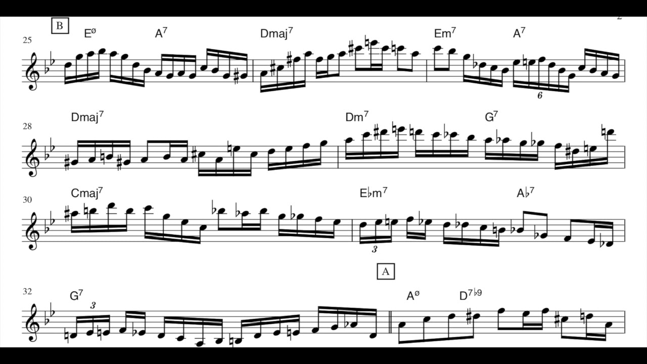 In your own sweet way, Kenny Barron Transcription