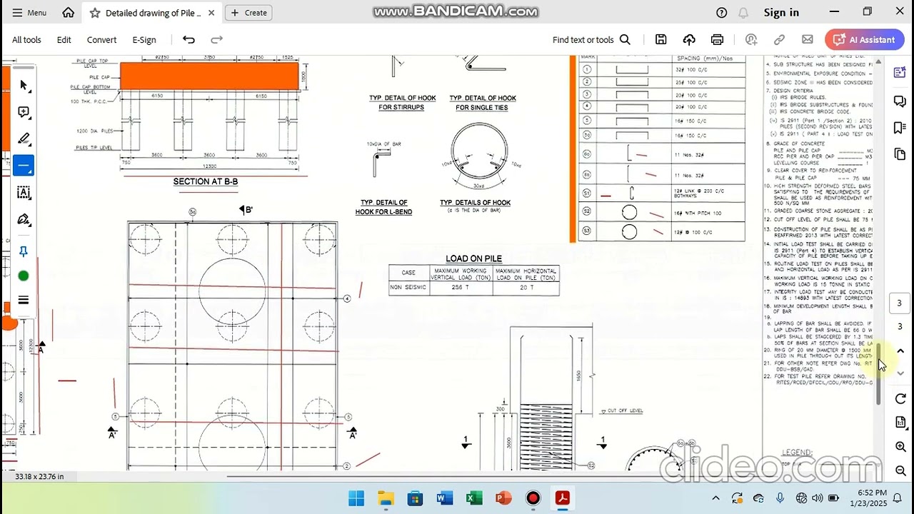 Pile Cap Bar Bending Schedule I How to make BBS of Pile Cap | How to make BBS I Pile Foundation
