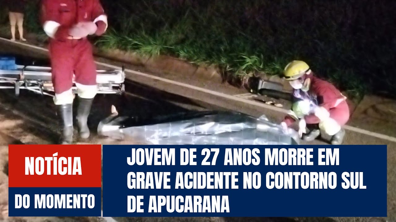 Jovem de 27 anos morre em grave acidente no Contorno Sul de Apucarana