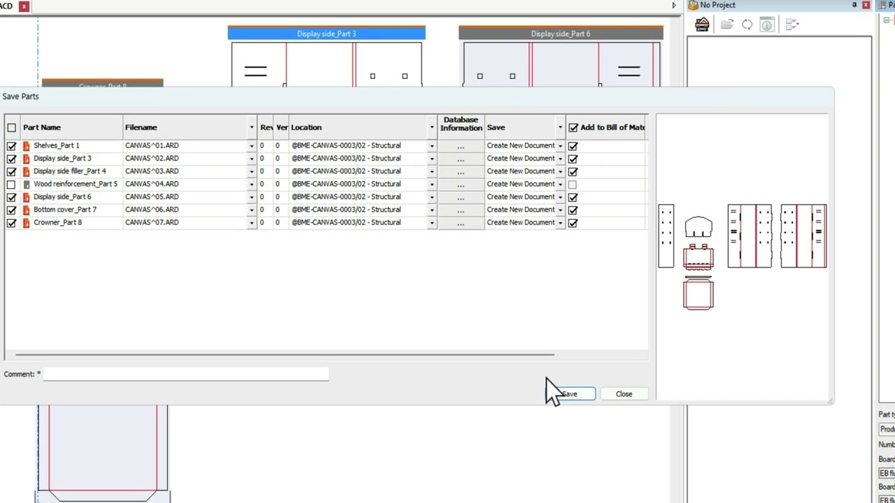 ArtiosCAD Canvas functionality