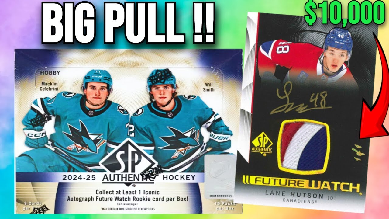 HUGE HUTSON !! 2024-25 Upper Deck SP Authentic Hockey Hobby Box Opening !!