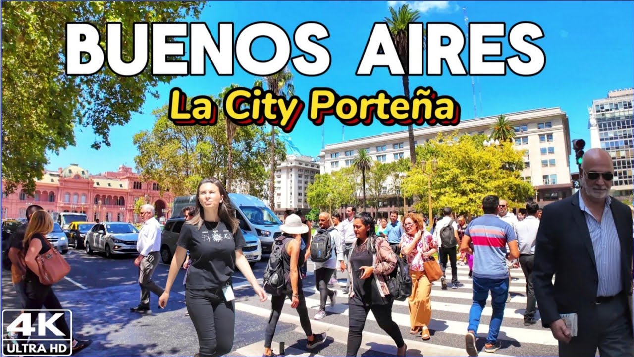 【4K】ASÍ es el MICROCENTRO de BUENOS AIRES | 🇦🇷ARGENTINE Walking Tour❕️