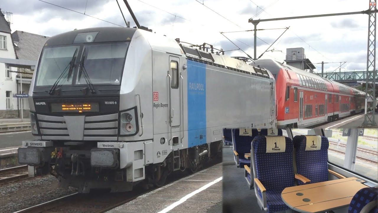 Franken Thüringen Express Sonneberg- Nürnberg Hbf: Mitfahrt BR 193 mit Doppelstockwagen über VDE 8.1