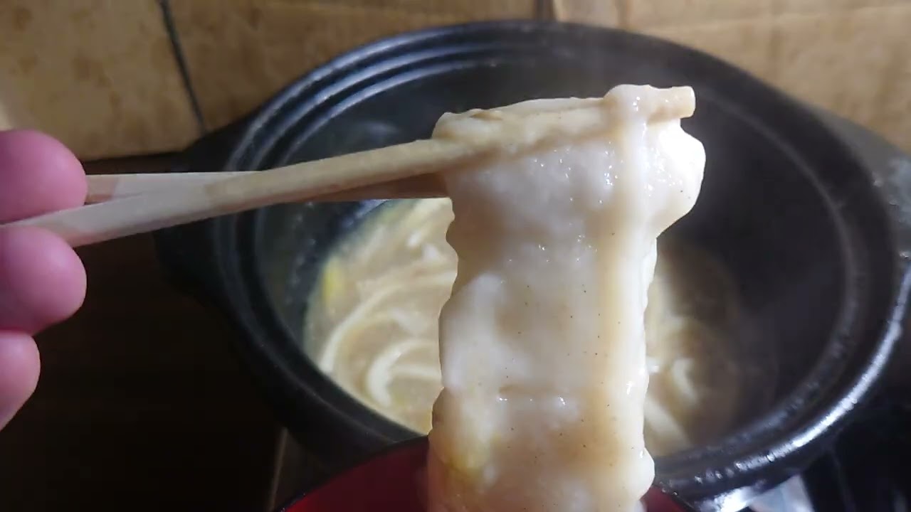 〆鍋(うどん＆餅)　#飯テロ #食事 #cooking #food #料理 #うどん #鍋 #餅 