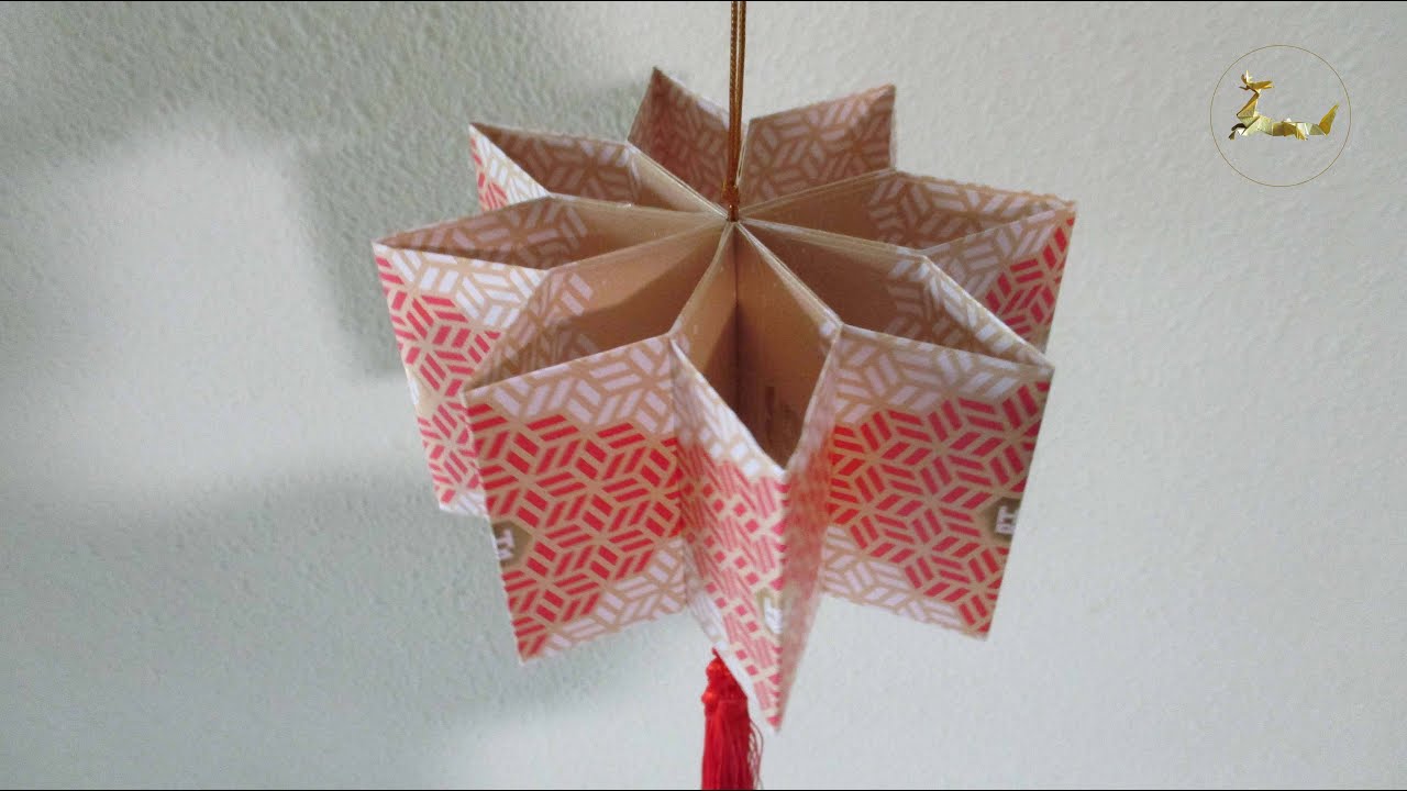 How to make 8-unit Hongbao Star Lantern (CNY TUTORIAL NO. 93)