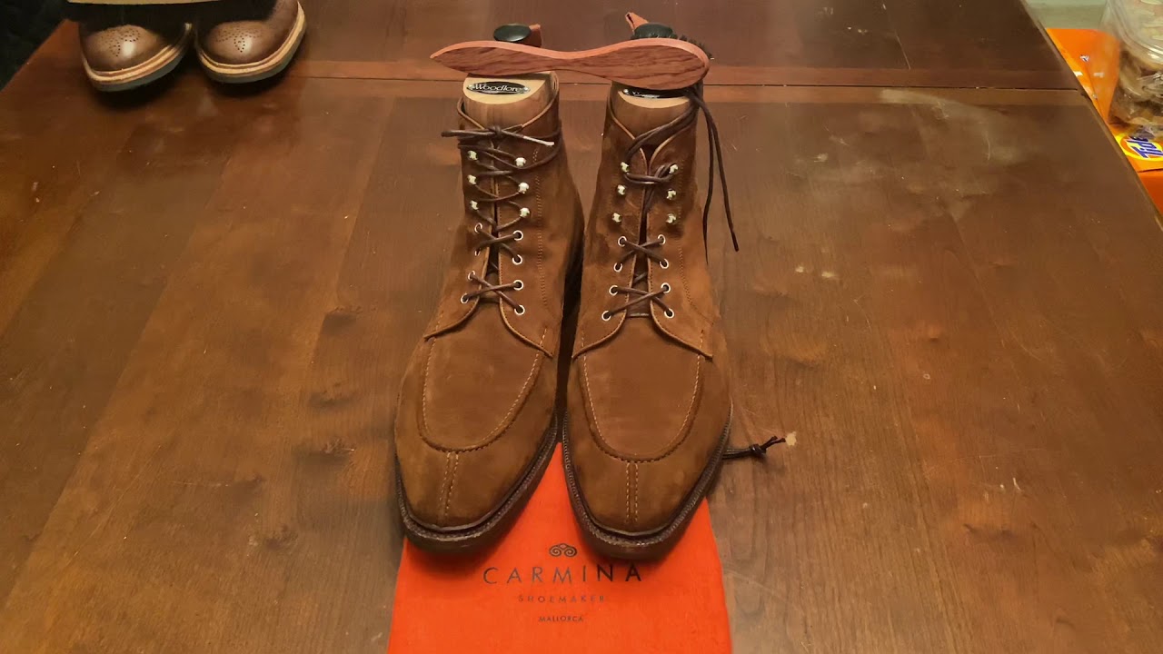 Shoe Review: custom Carmina 80488 Rain in Tobacco Vogue Suede