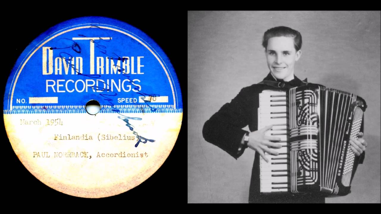 FINLANDIA, Paul Norrback soittaa harmonikkasoolona v.1954