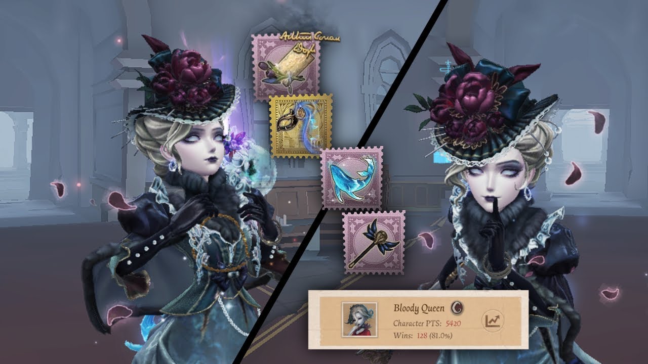 Identity V | Bloody Queen Irene Adler skin!! | C badge Mary gameplay | IDV