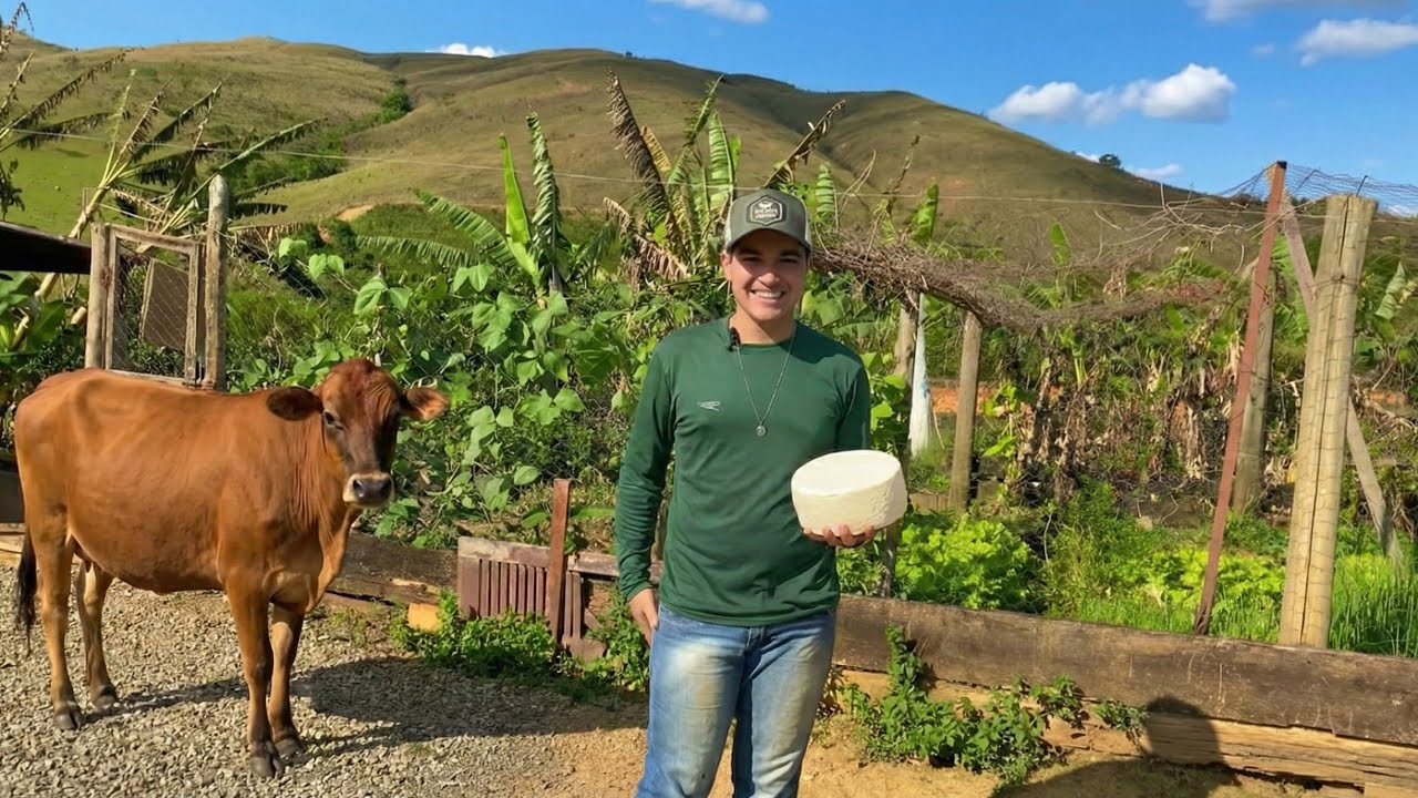 AOS 16 ANOS ELE CUIDA DO SÍTIO E PRODUZ SEU PRÓPRIO QUEIJO