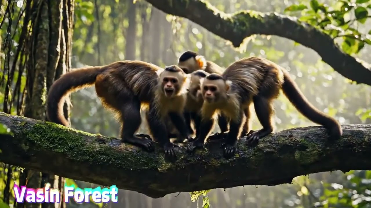 Monkey Giving Birth, Newborn Baby Monkeys