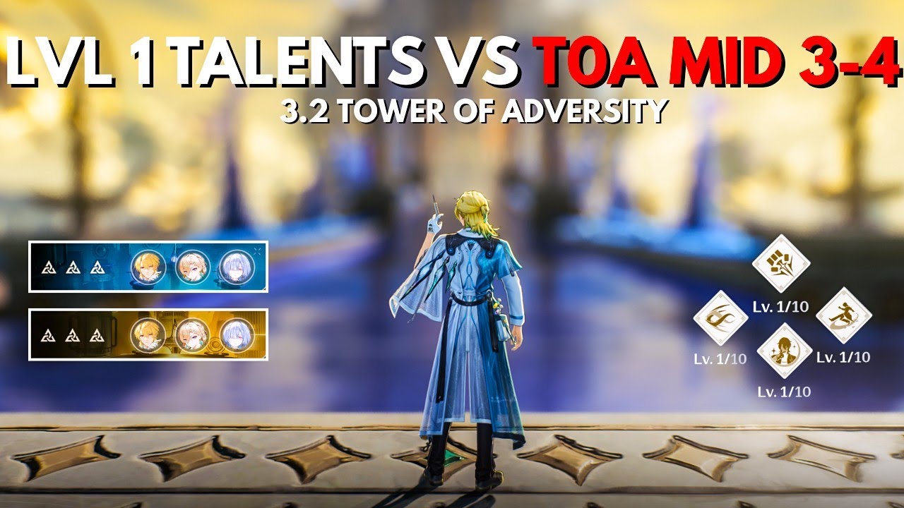 Lvl 1 Talents S0 Luuk VS New TOA Mid 3-4 Tower Showcase [Wuthering Waves]