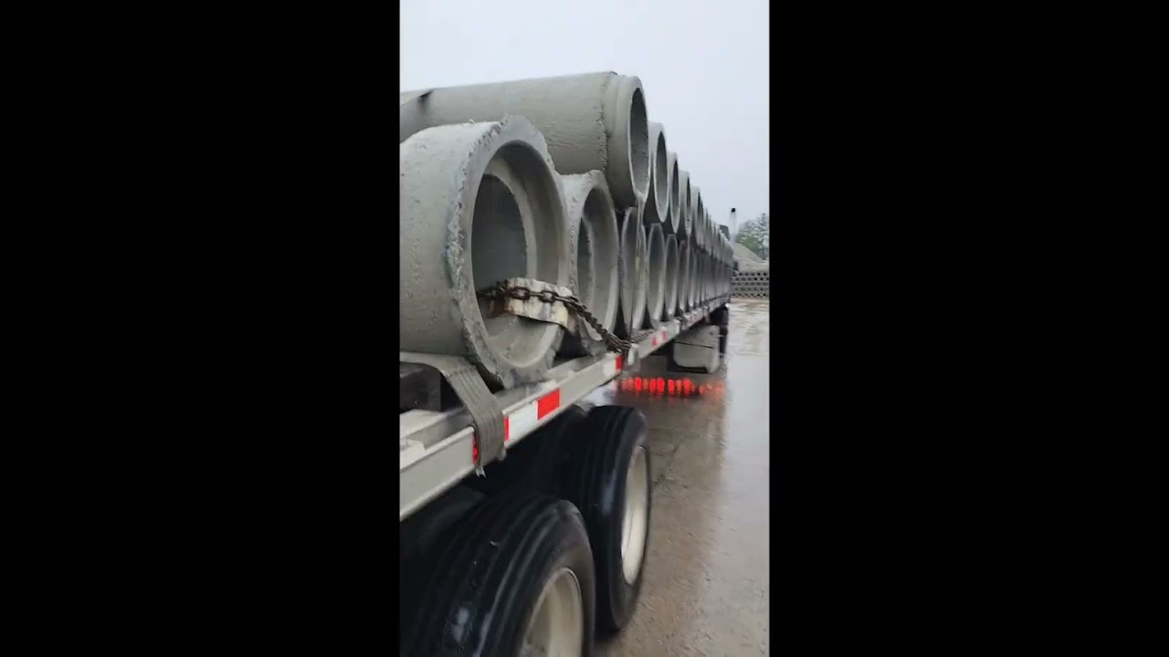 My how to on securing concrete pipe.