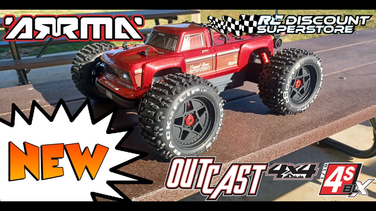 New Arrma Outcast 4S 2.0 1st Bash OMG!!